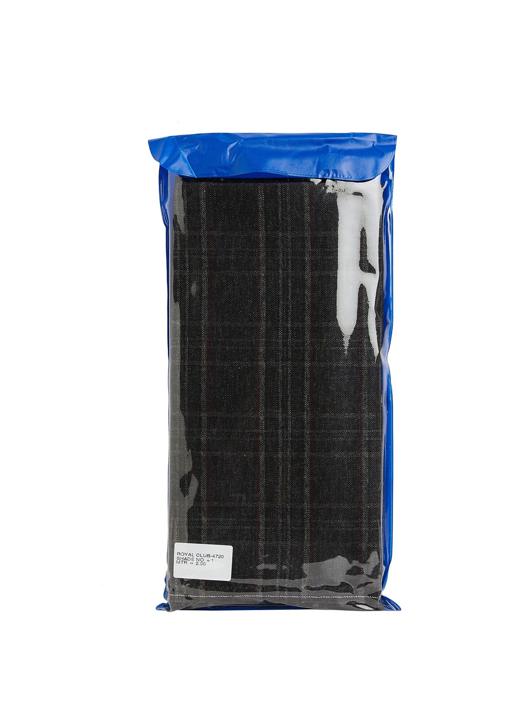 

SANGAM Men Checked Soft Blazer Fabric, Black