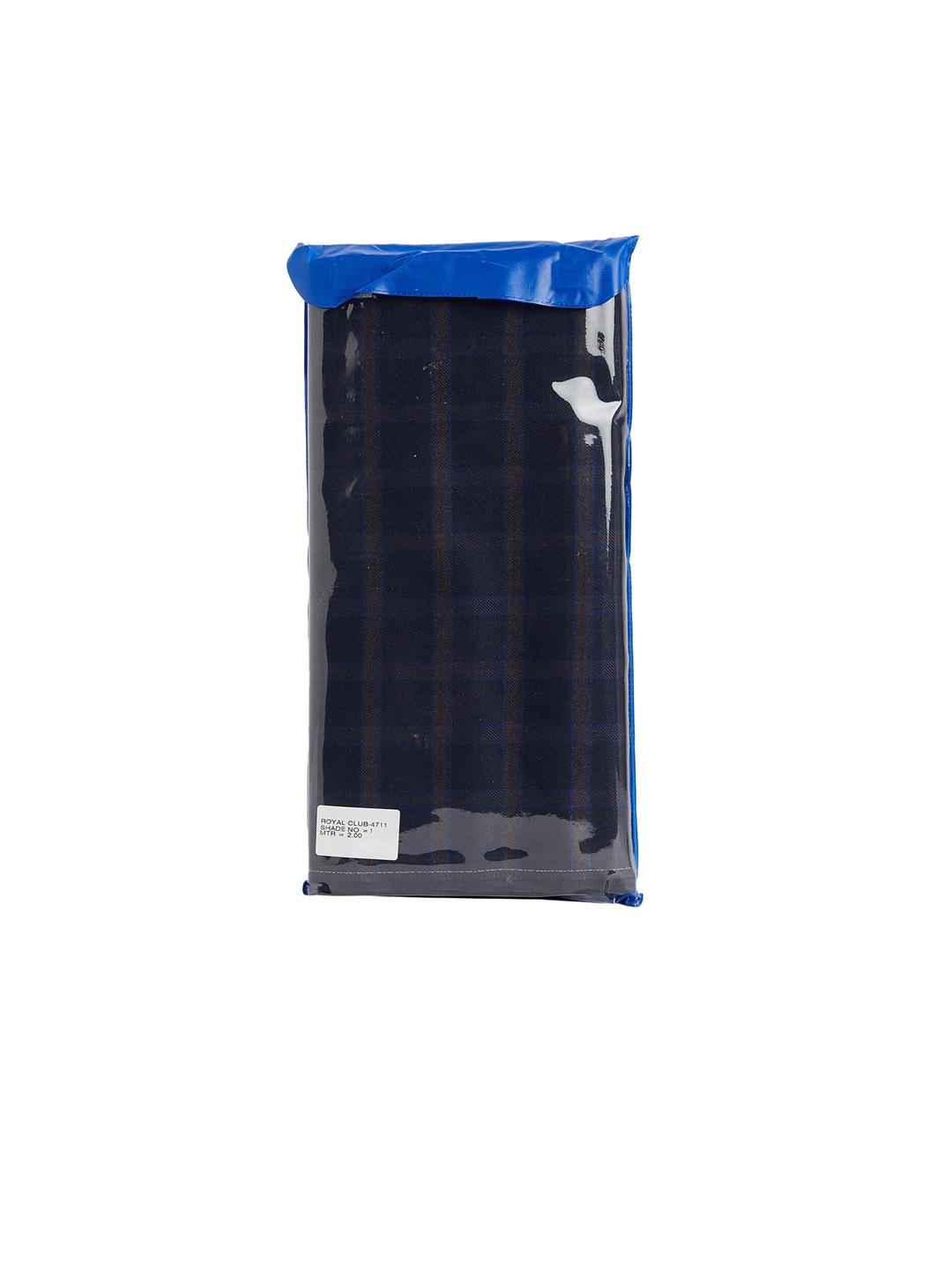

SANGAM Men Checked Soft Blazer Fabric, Blue