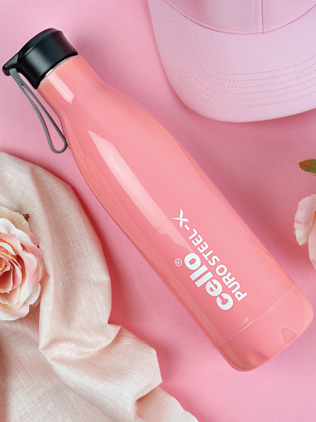 

Cello Puro Steel-X Neo 900 Inner Stainless Steel Cold Insulated Water Bottle - 720ml, Pink
