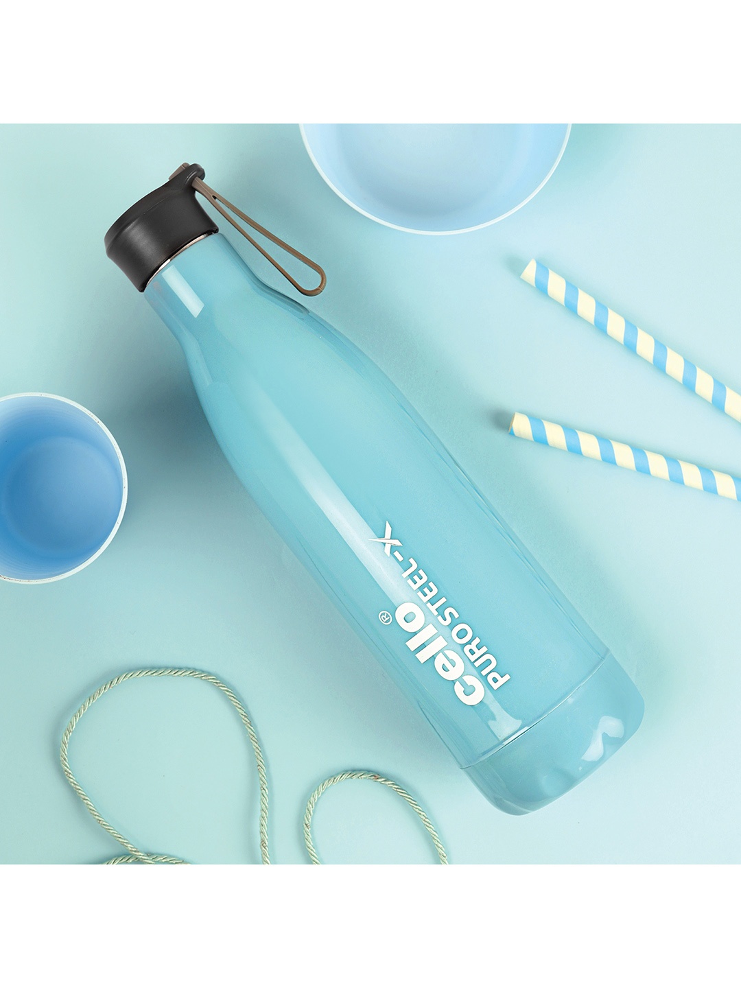 

Cello Puro Steel-X Neo 900 Inner Stainless Steel Water Bottle - 720ml, Blue
