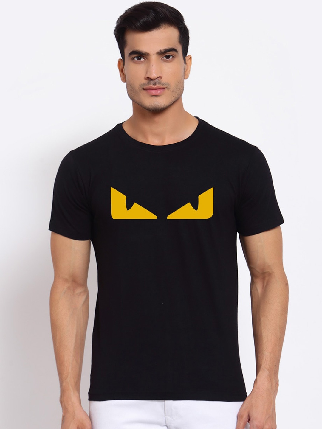 

FERANOID Graphic Printed Cotton Bio Finish T-shirt, Black