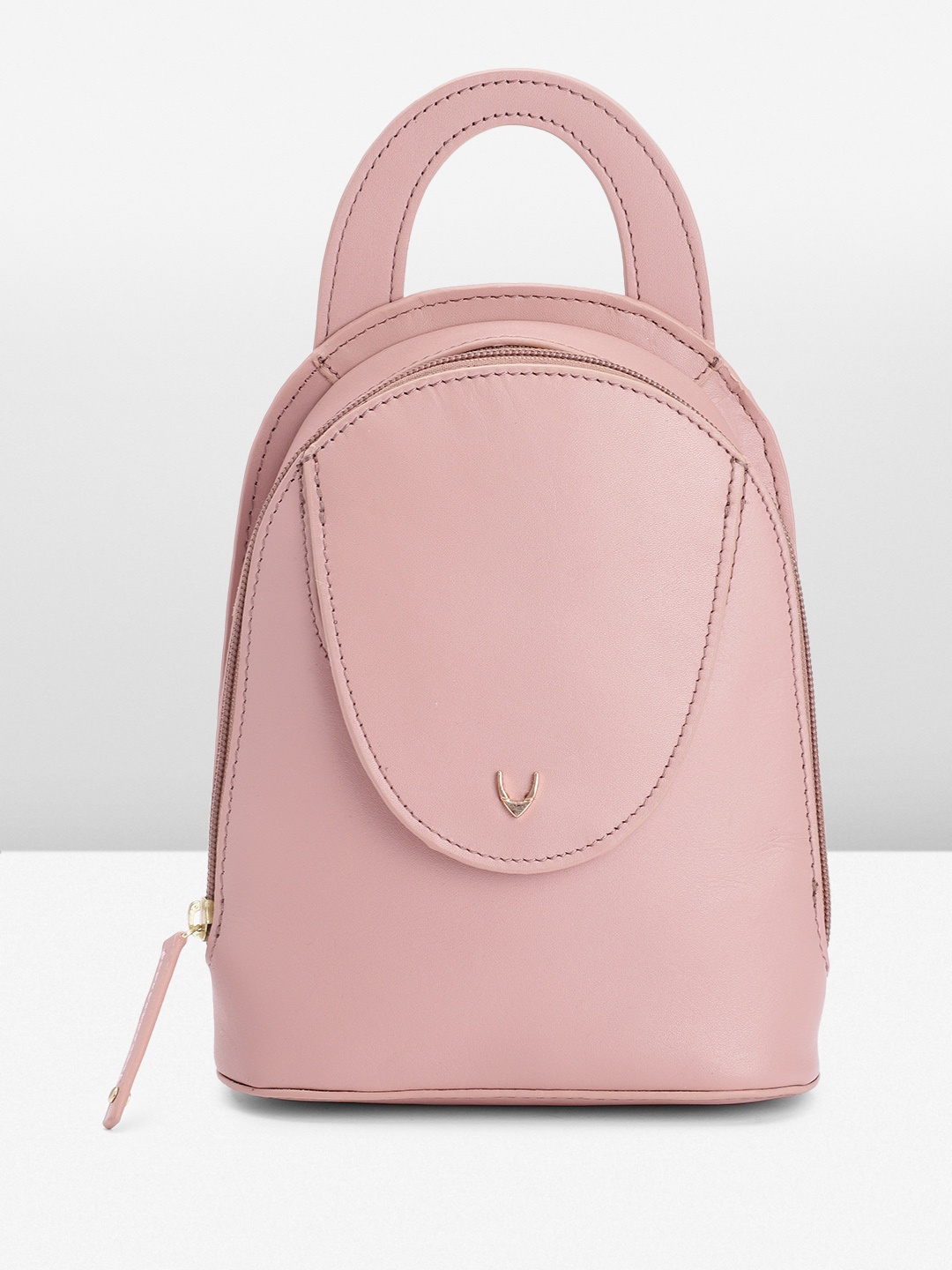 

Hidesign Women Leather Sling Bag Cum Backpack, Pink