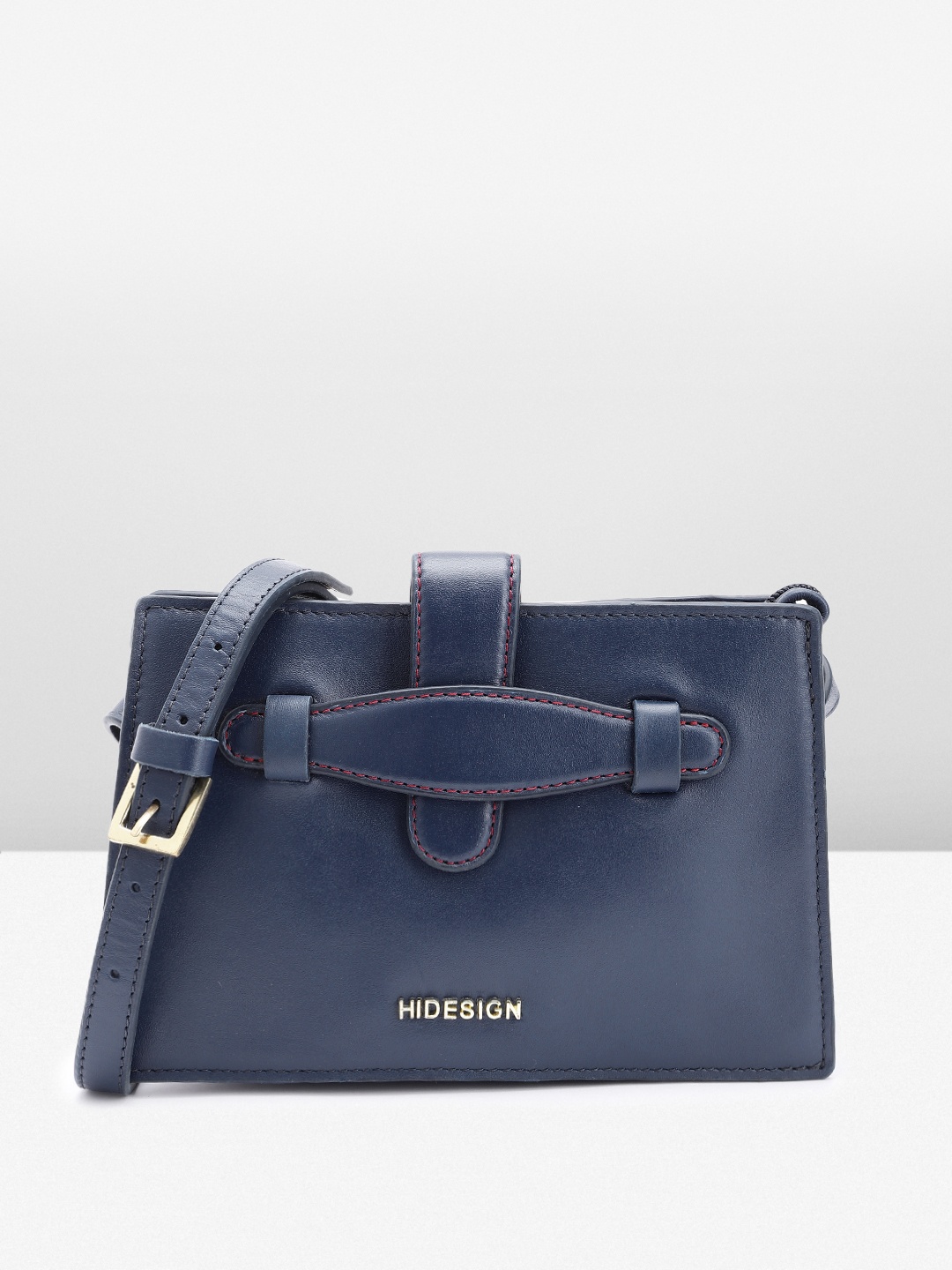 

Hidesign Women Leather Sling Bag, Navy blue