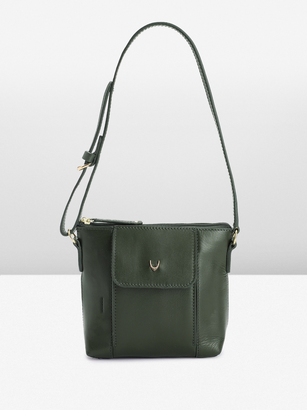

Hidesign Leather Shoulder Bag, Green