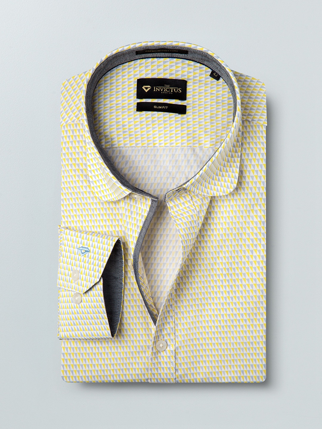 

INVICTUS Men Yellow Slim Fit Casual Shirt