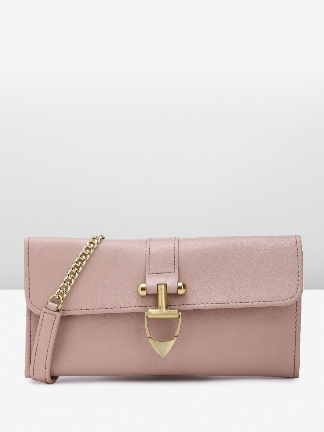 

Hidesign Leather Structured Sling Bag, Pink