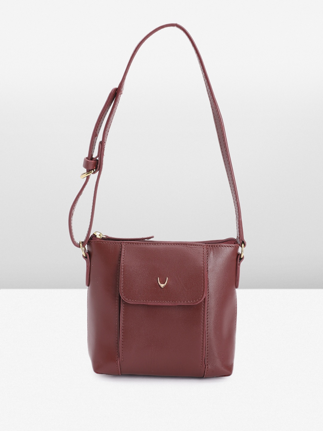 

Hidesign MISCHA 01 Leather Shoulder Bag, Maroon