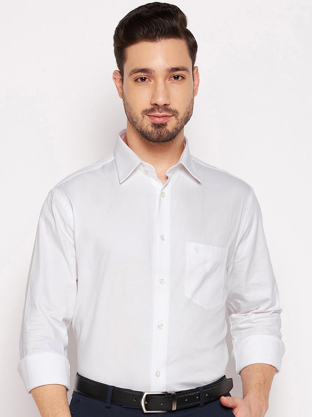 

Cantabil Classic Regular Fit Cotton Formal Shirt, White