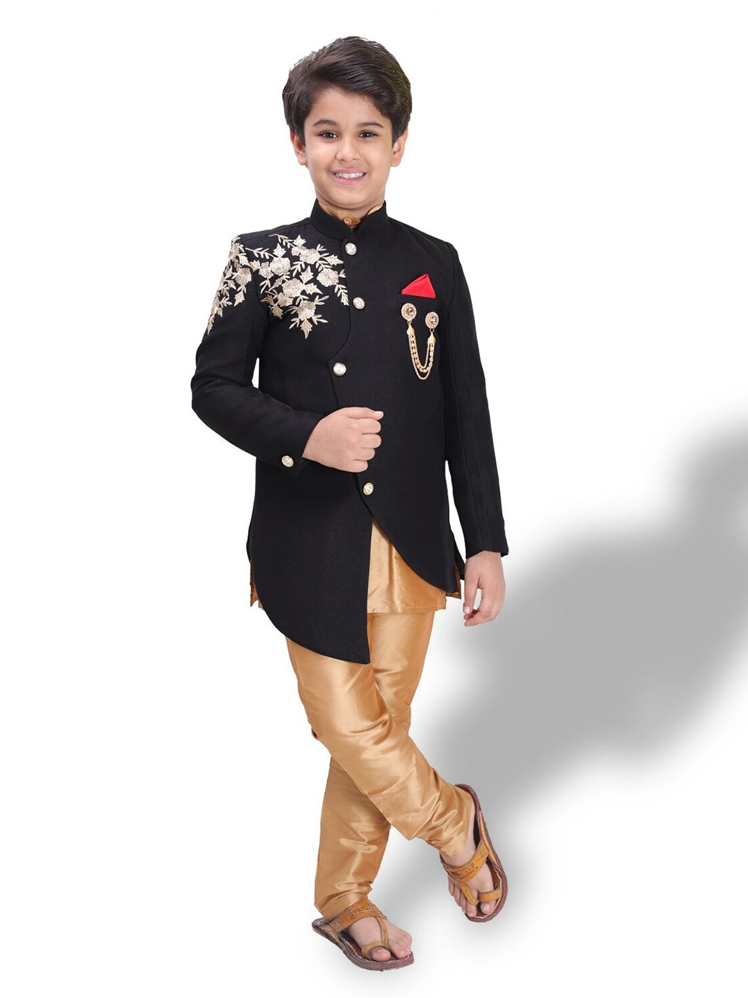 

BAESD Boys 3 Piece Suit, Gold
