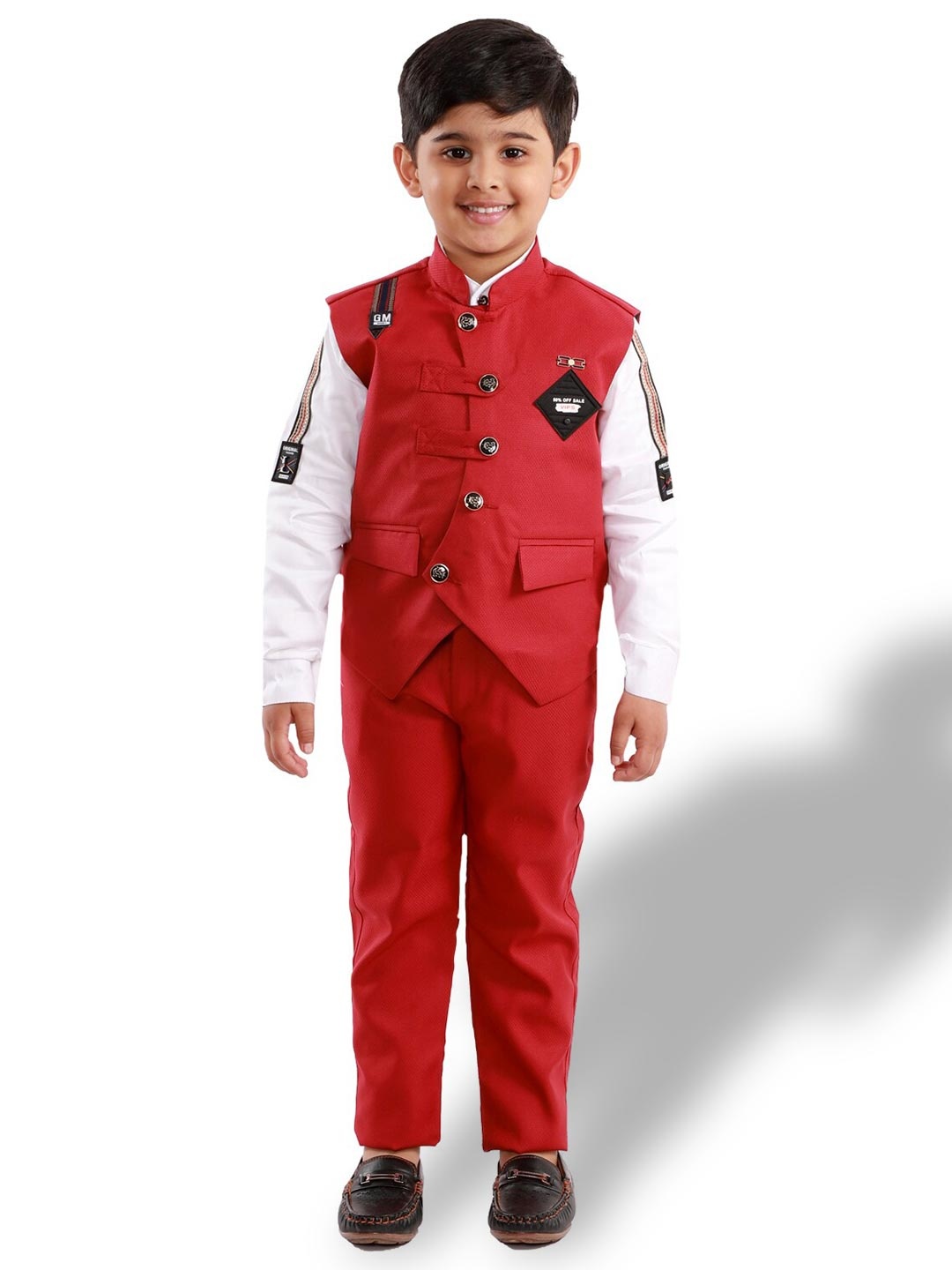 

BAESD Boys Party 3 Piece Suit, Red