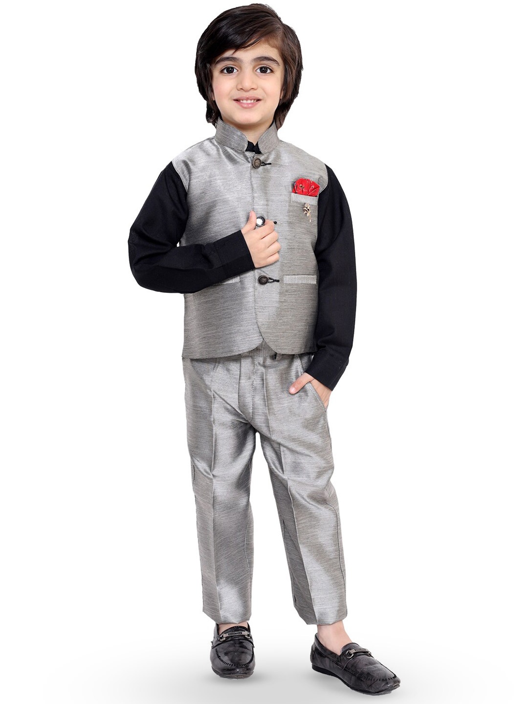 

BAESD Boys Formal 3 Piece Suit, Grey