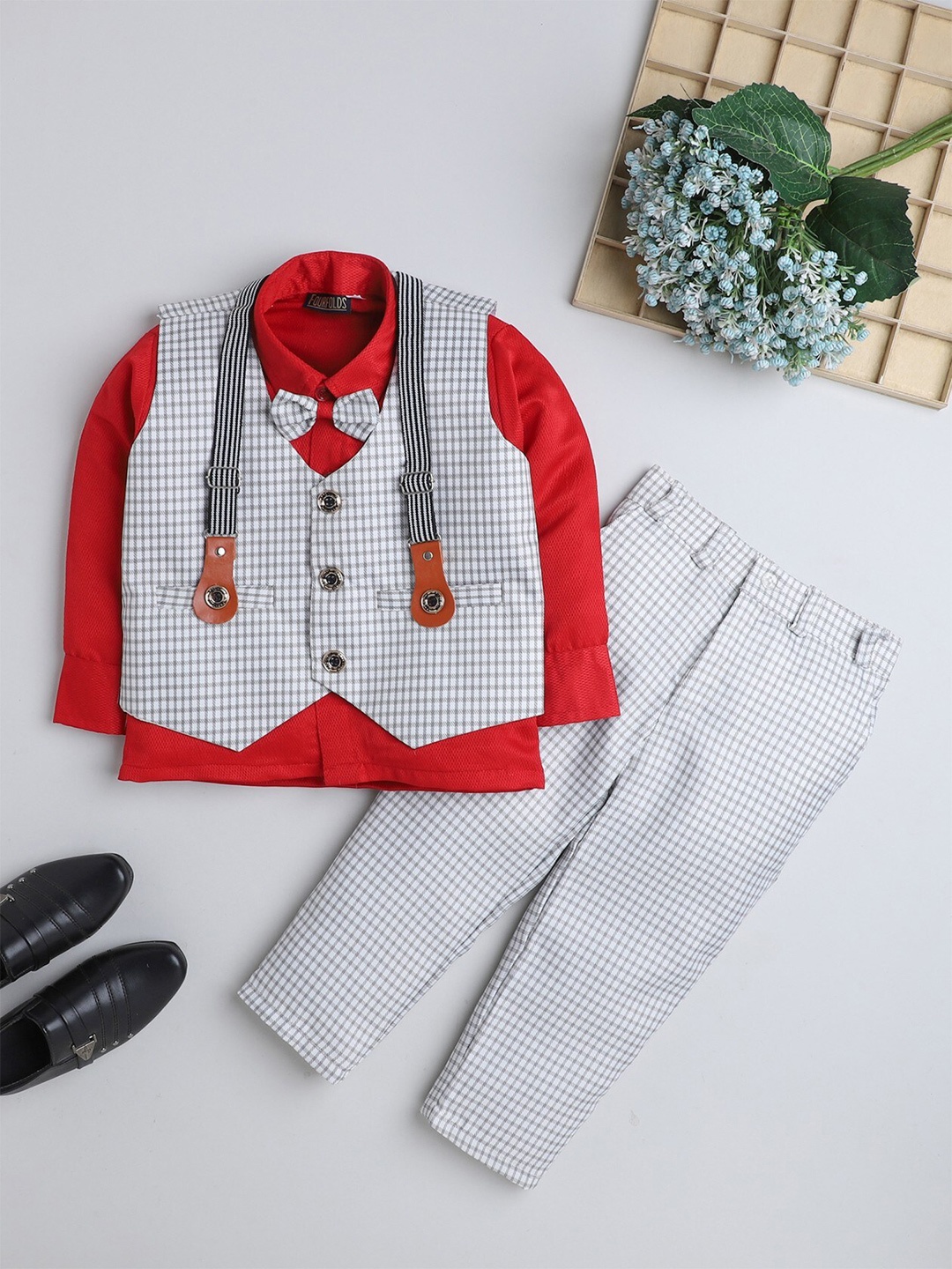 

BAESD Boys 3 Piece Suit, Red