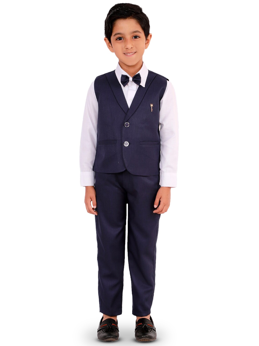 

BAESD Boys 3 Piece Suit, Navy blue