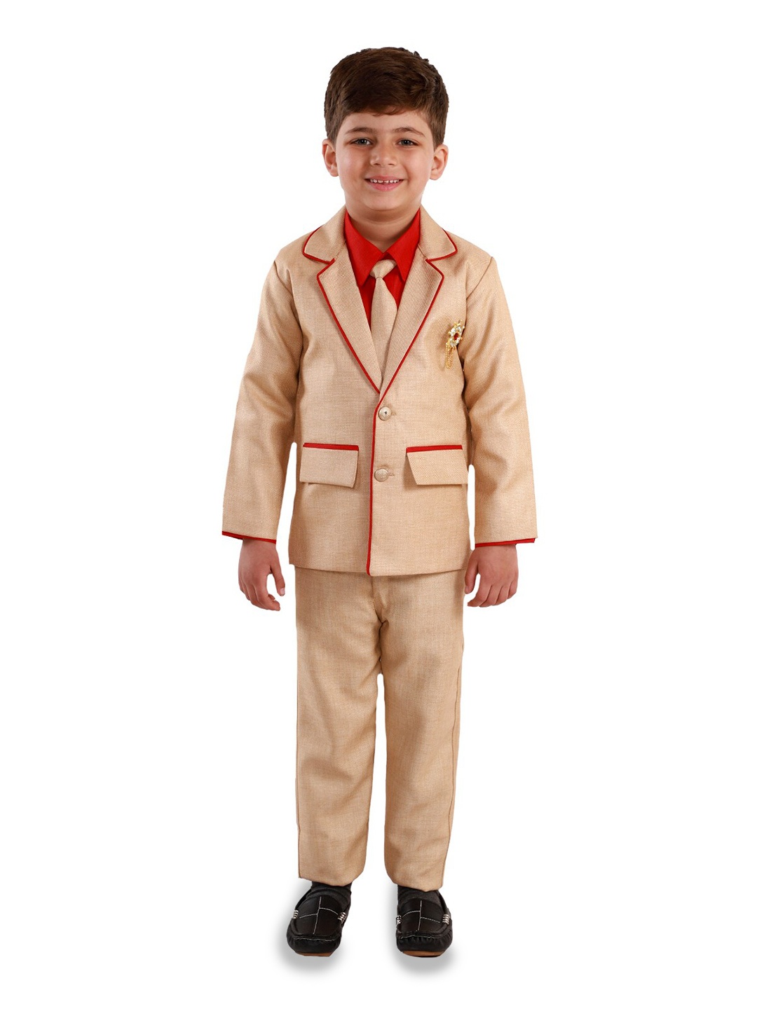 

BAESD Boys 3 Piece Suit, Beige