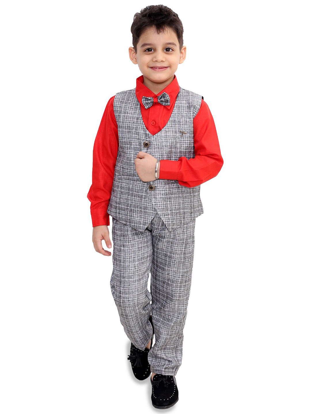 

BAESD Boys 3 Piece Suit, Red