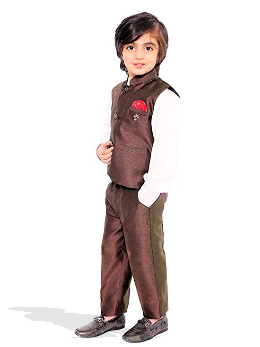 

BAESD Boys 3 Piece Suit, Maroon