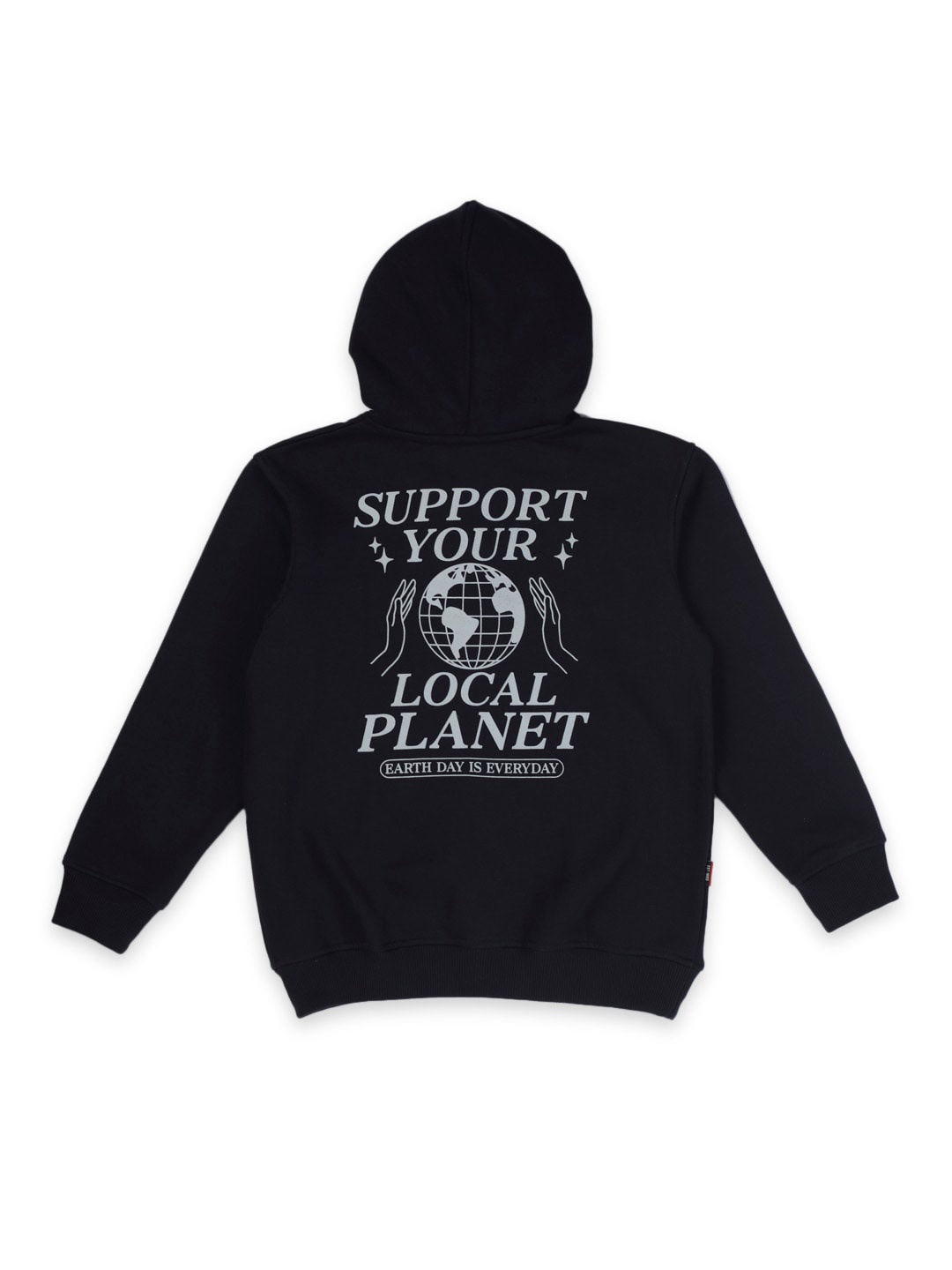 

Gini and Jony Boys Typography Printed Hooded Fleece Sweatshirt, Navy blue