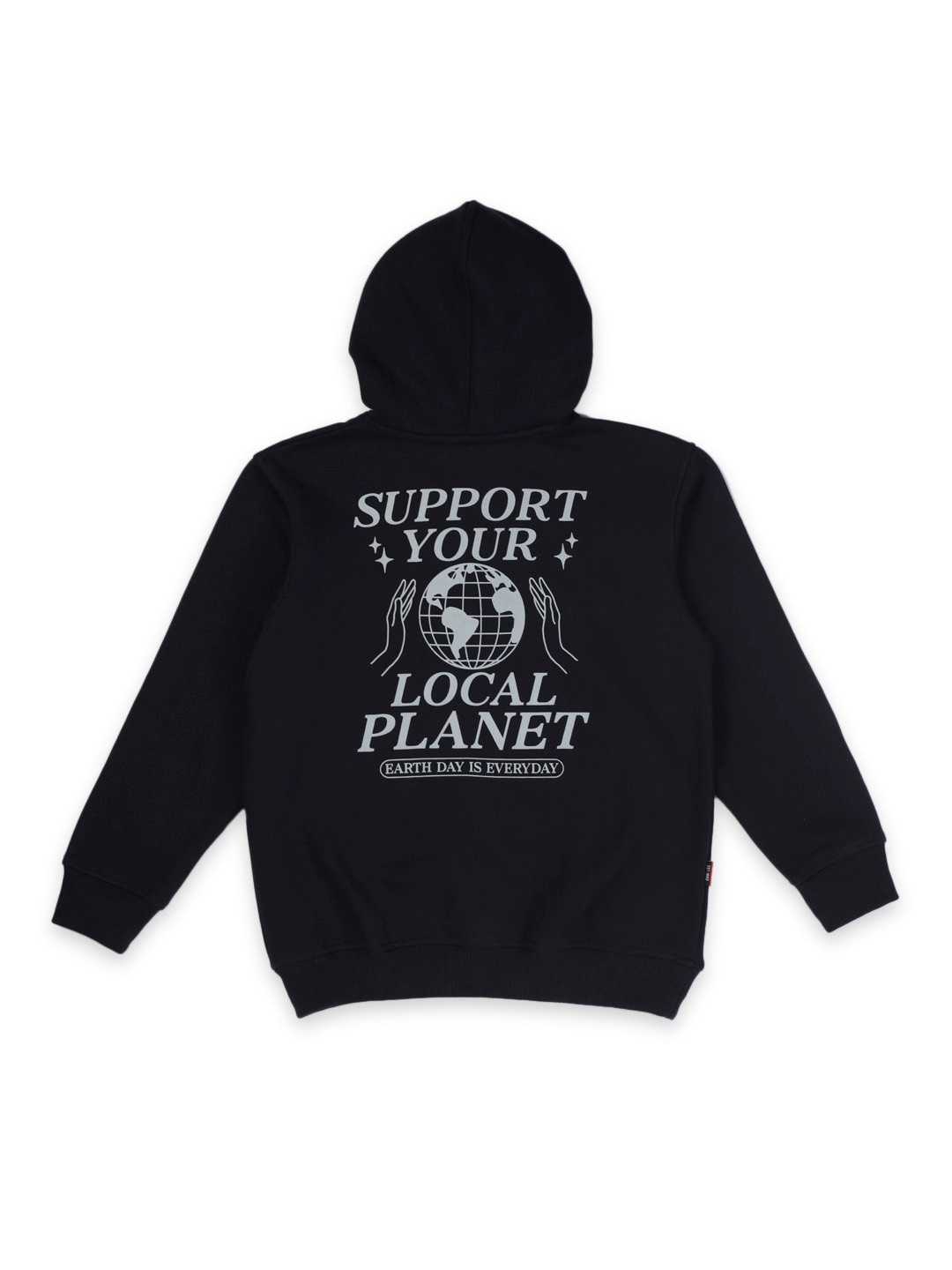 

Gini and Jony Boys Typography Printed Hooded Fleece Sweatshirt, Navy blue