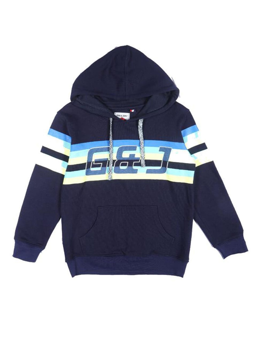 

Gini and Jony Boys Striped Fleece Sweatshirt, Navy blue