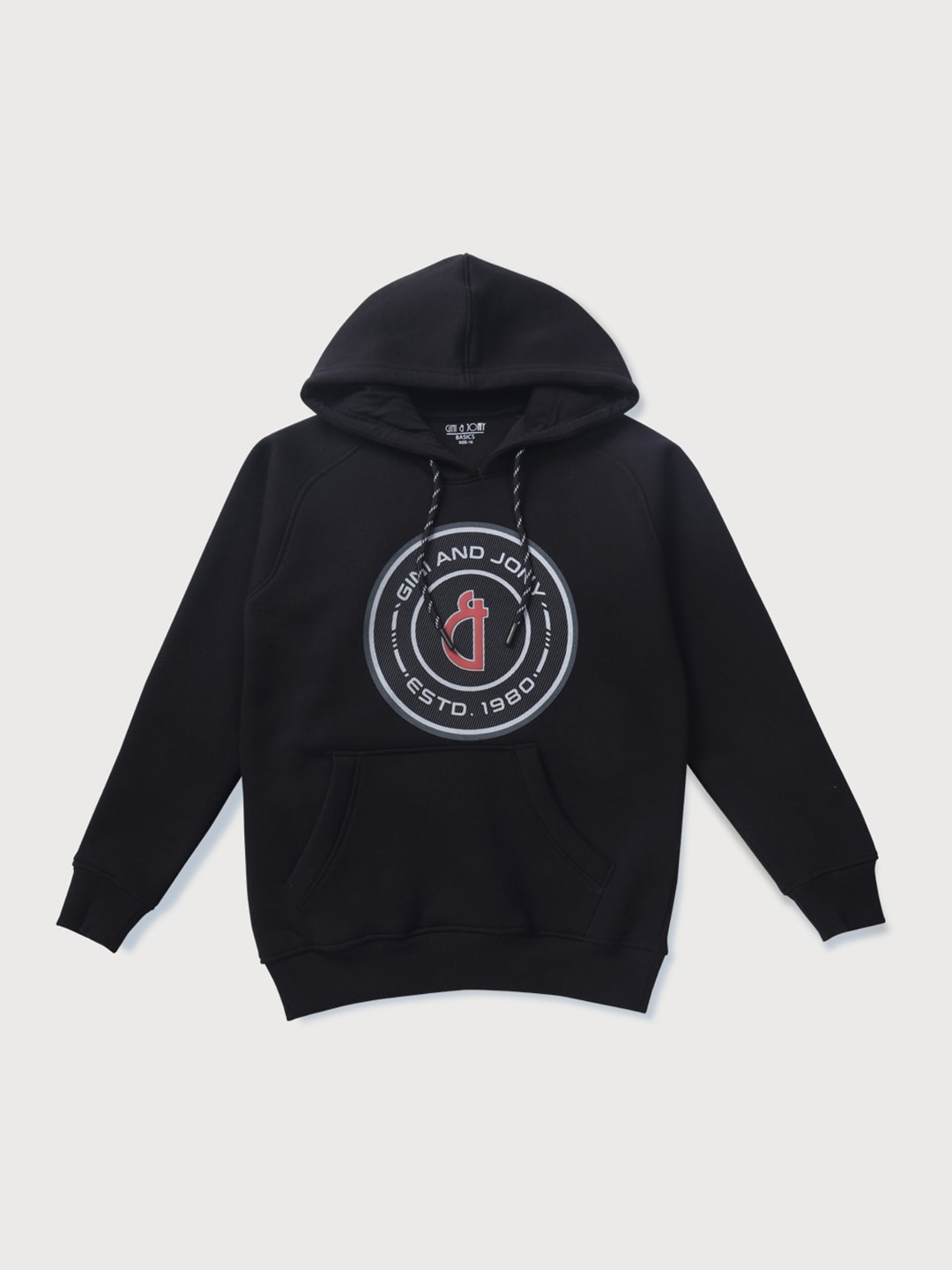 

Gini and Jony Boys Graphic Printed Fleece Sweatshirt, Black