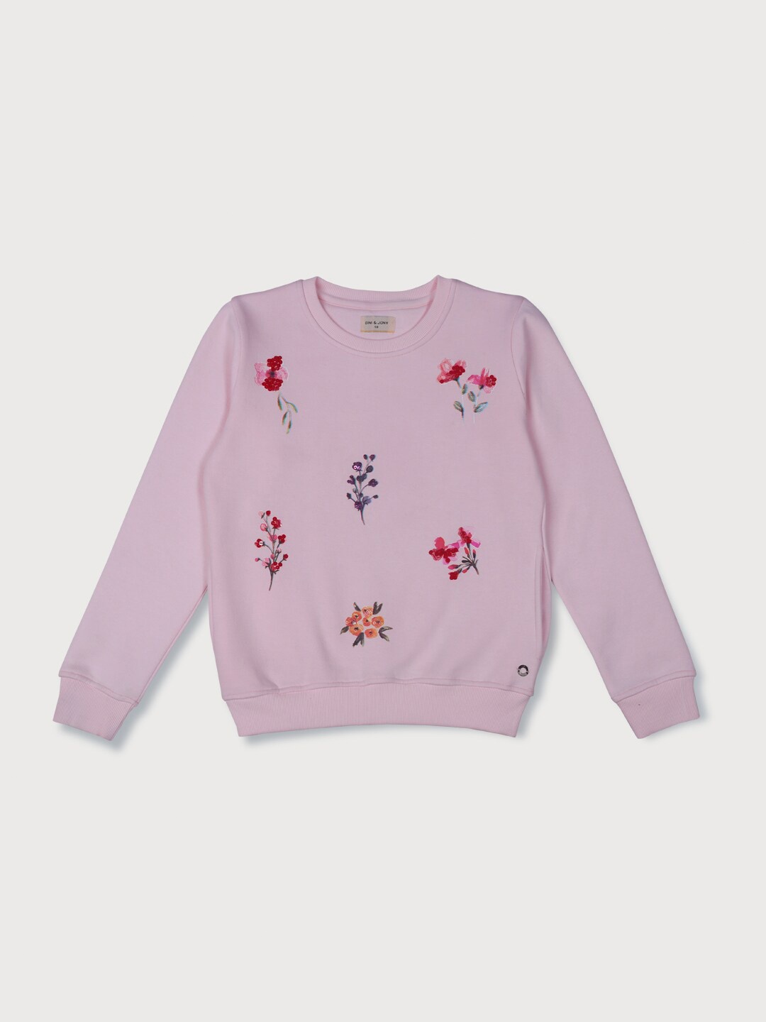 

Gini and Jony Infants Girls Floral Printed Sweatshirt, Pink