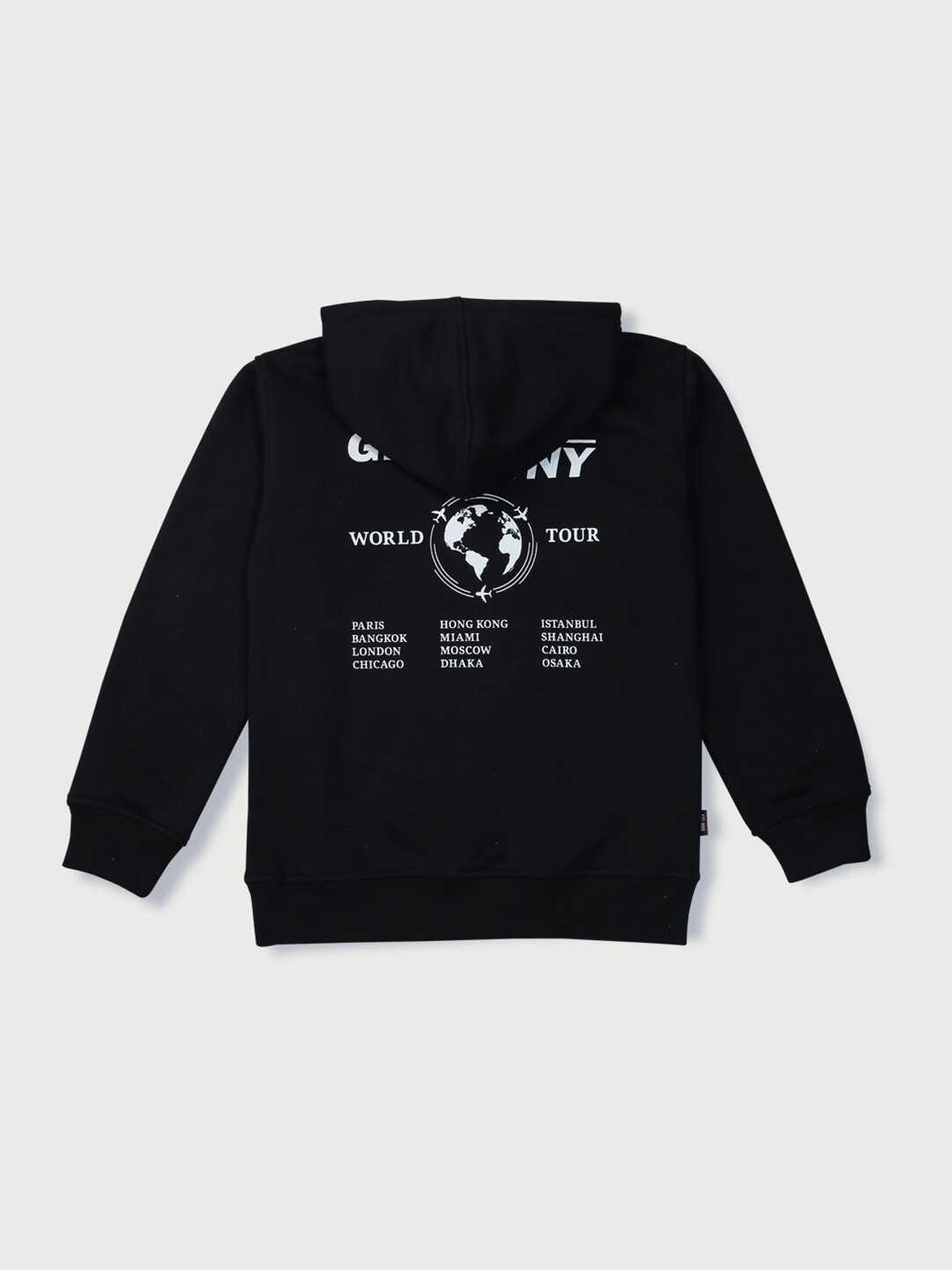 

Gini and Jony Boys Graphic Printed Fleece Sweatshirt, Black