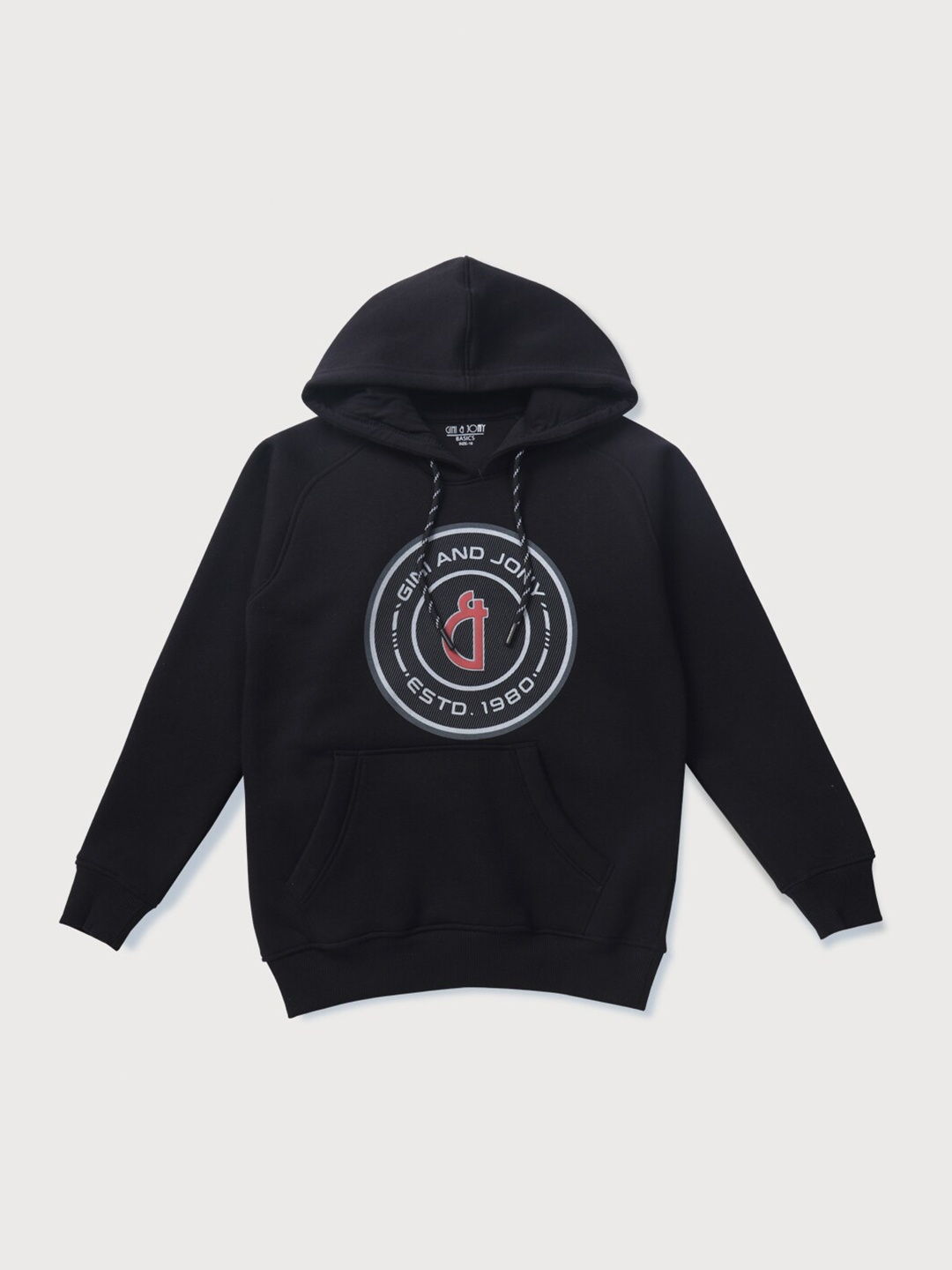 

Gini and Jony Boys Graphic Printed Fleece Sweatshirt, Black