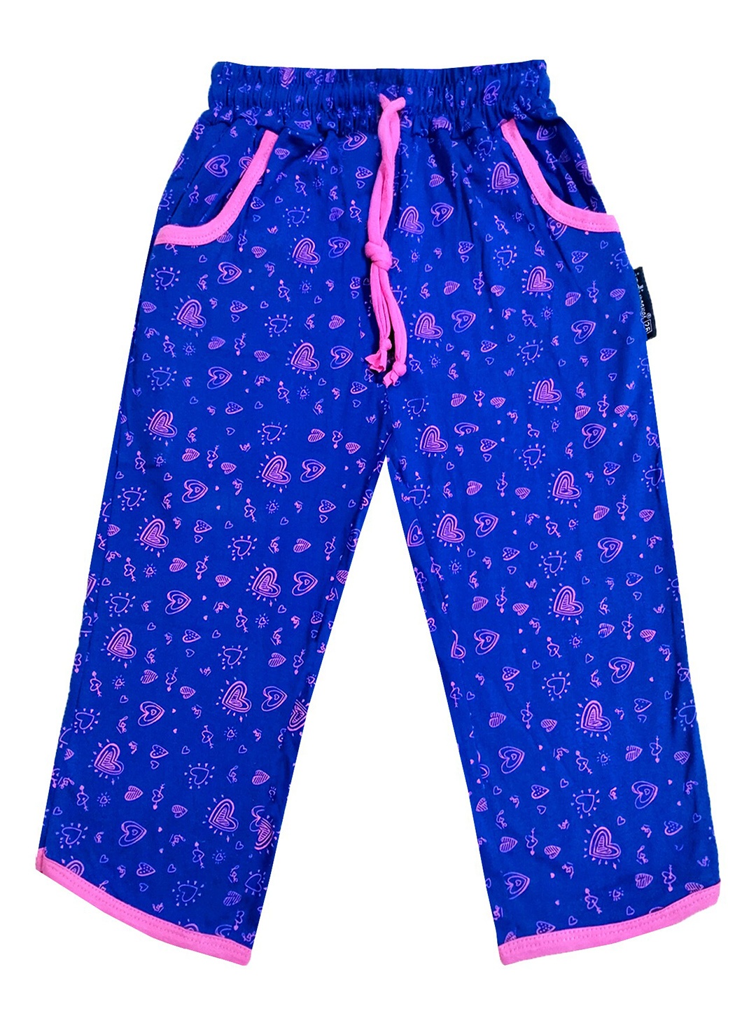 

IndiWeaves Girls Mid-Rise Cotton Printed Capris, Purple