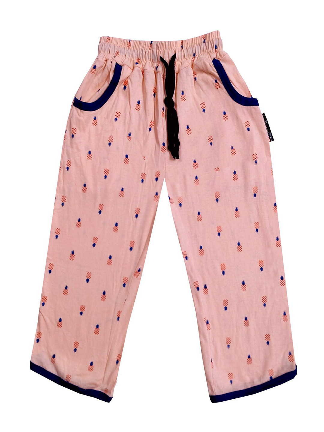 

IndiWeaves Girls Mid-Rise Cotton Printed Capris, Peach