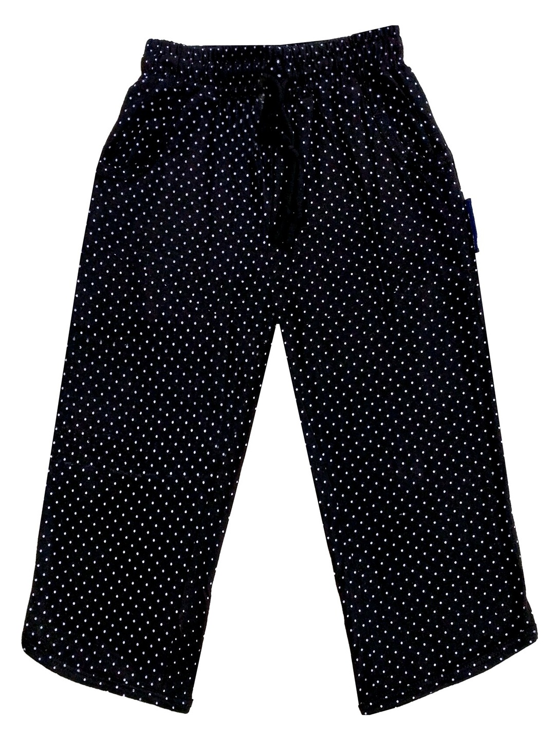 

IndiWeaves Girls Mid-Rise Printed Cotton Capris, Black