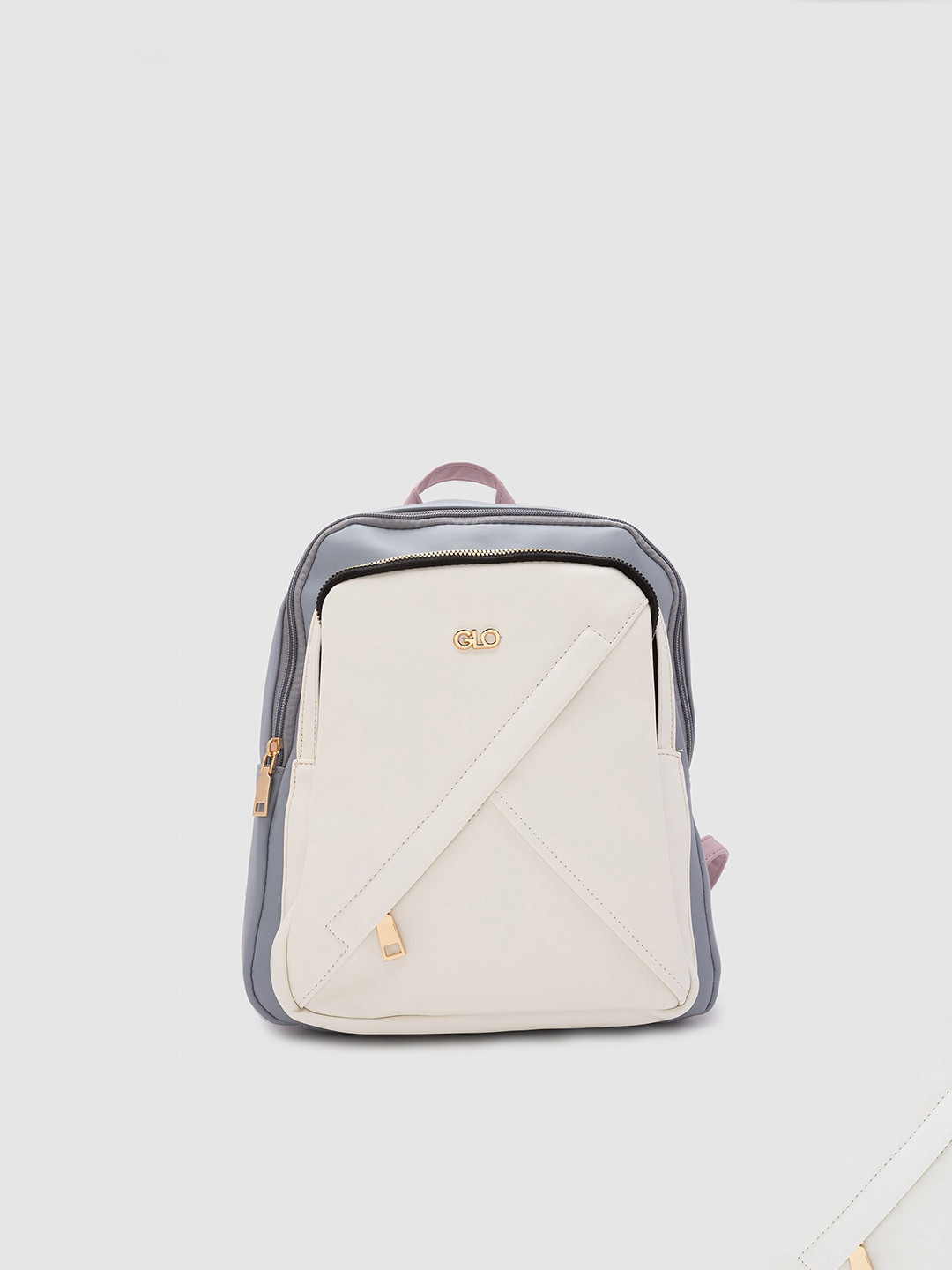 

Globus Women Colourblocked Backpack, White