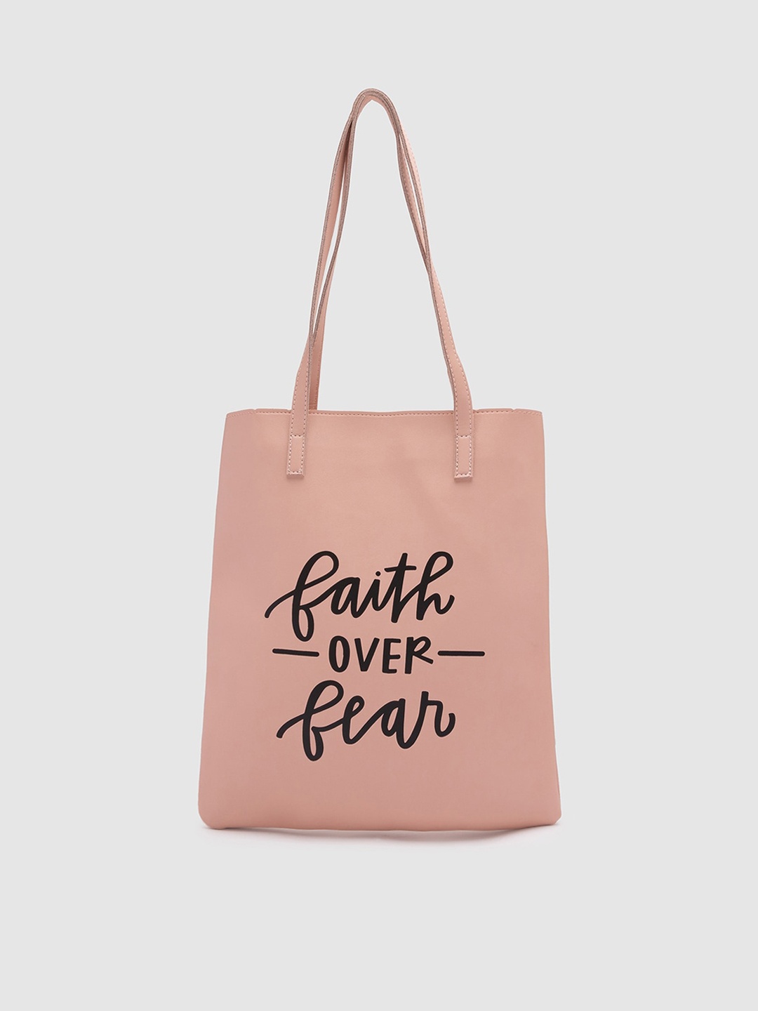 

Globus Nude-Coloured PU Printed Shopper Tote Bag