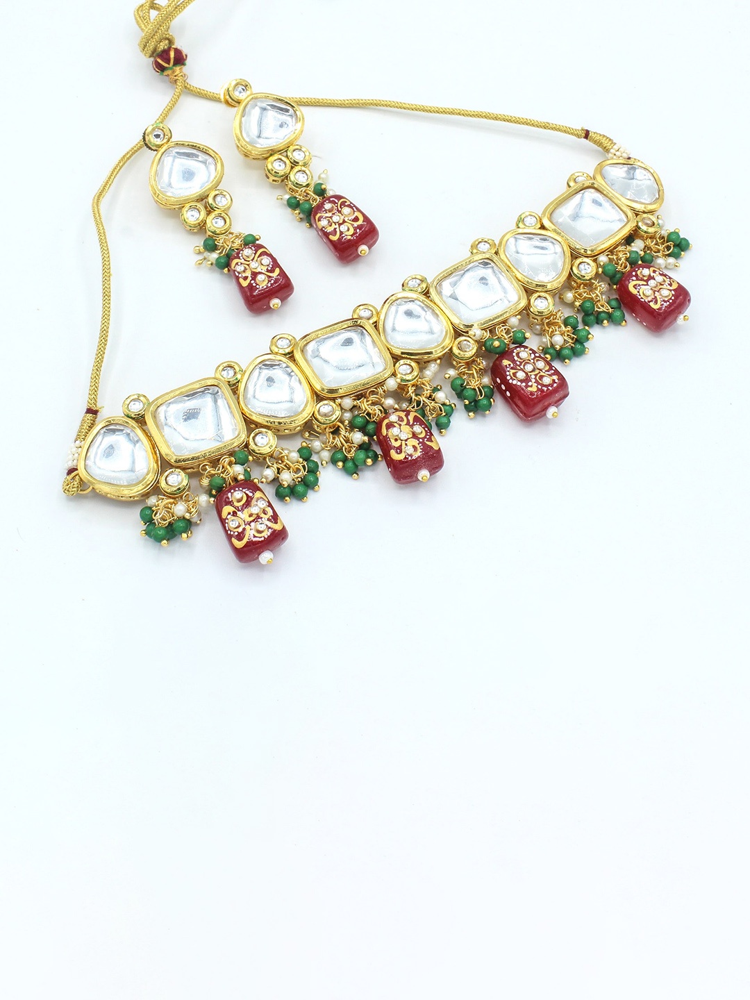 

AASHISH IMITATION Gold-Plated Kundan-Studded Jewellery Set