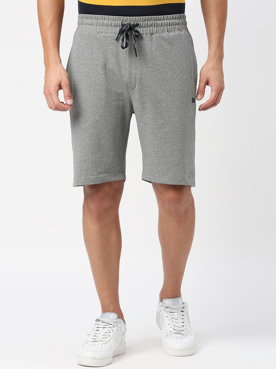 

DRAGON HILL Men Mid Rise Shorts, Grey