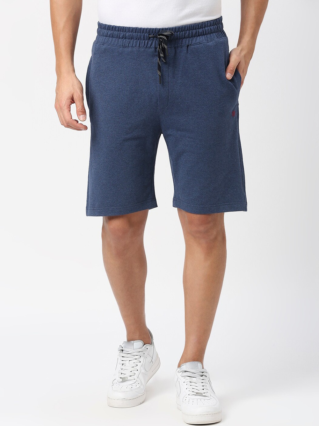 

DRAGON HILL Men Mid Rise Shorts, Blue