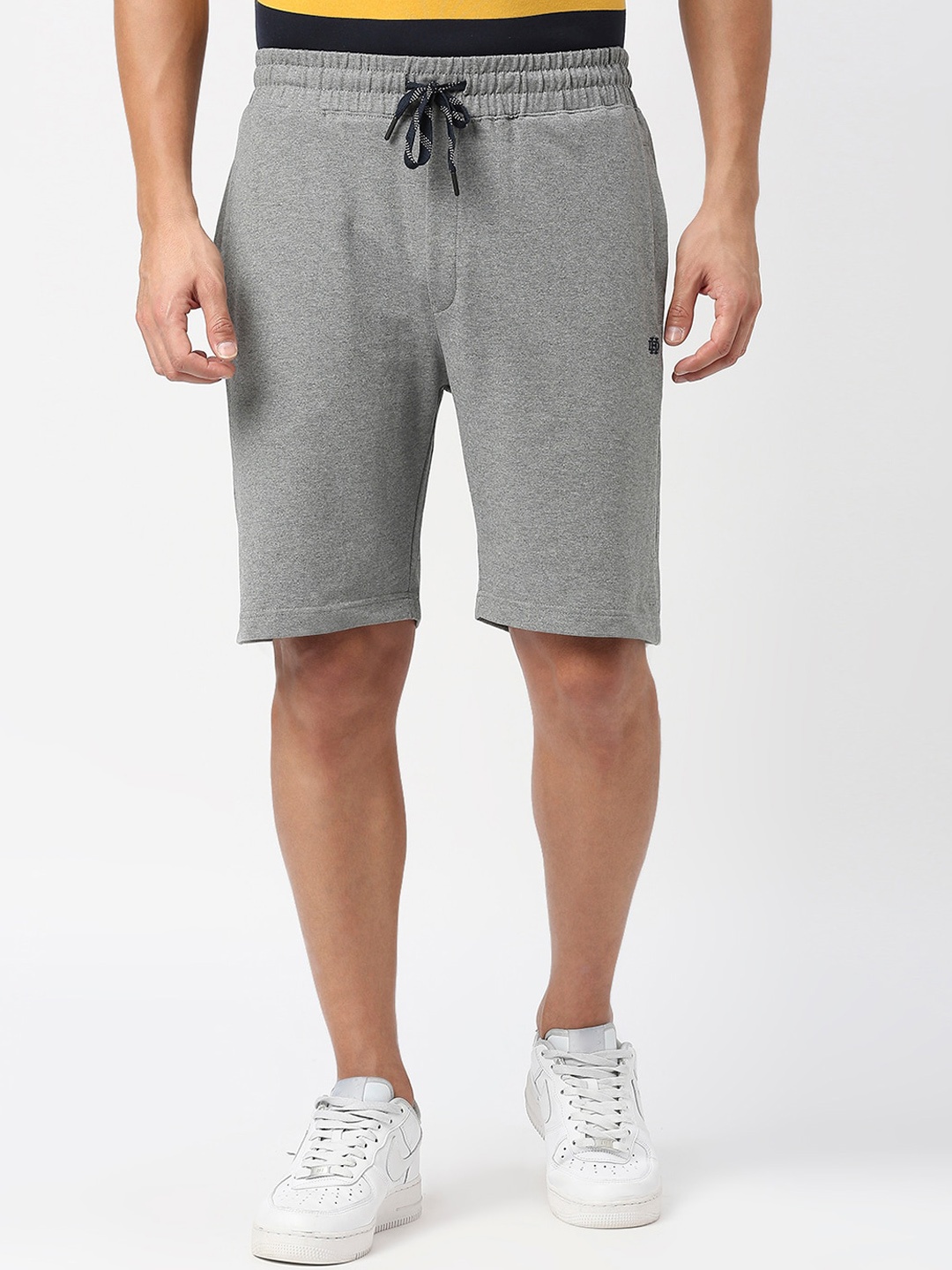 

DRAGON HILL Men Mid Rise Shorts, Grey