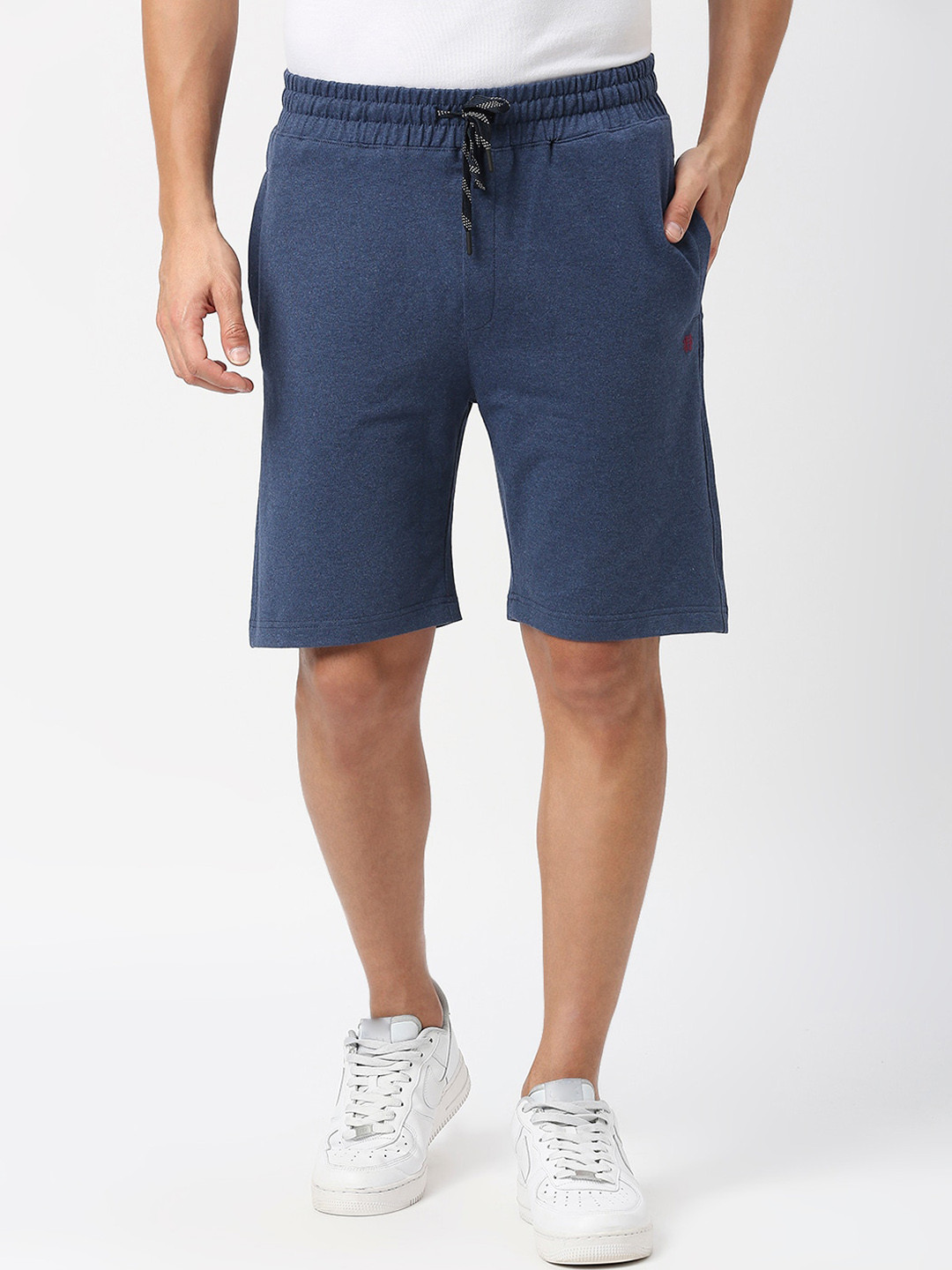 

DRAGON HILL Men Regular Fit Mid-Rise Shorts, Blue