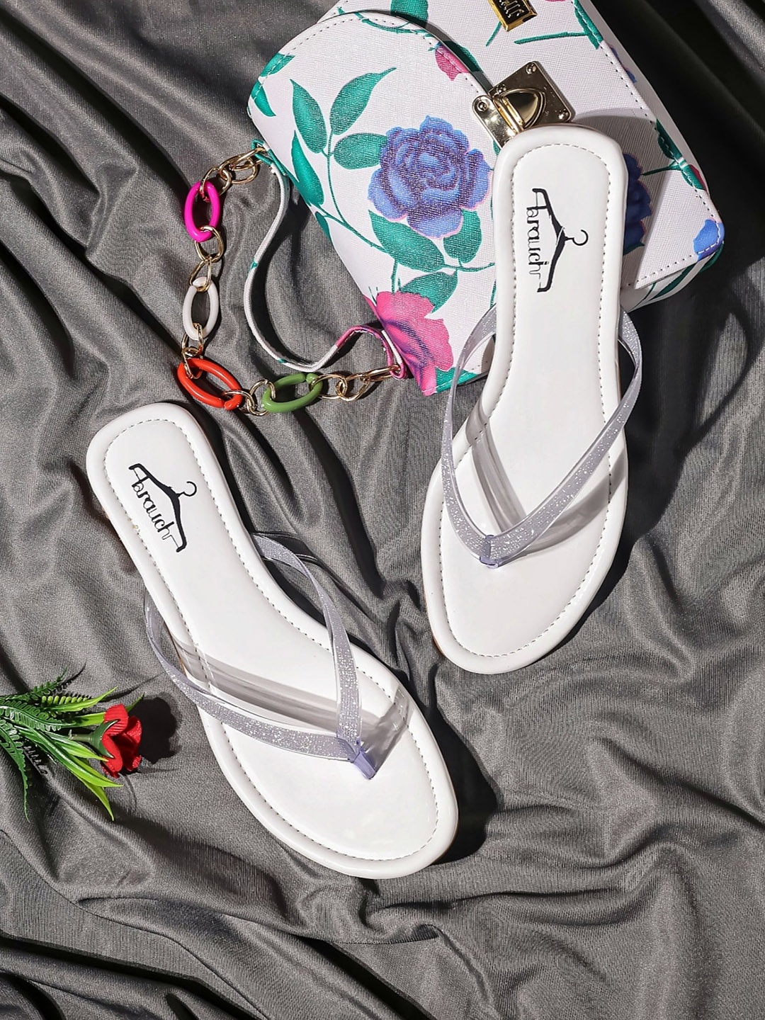 

Brauch Women Shine Open Toe Flats, White