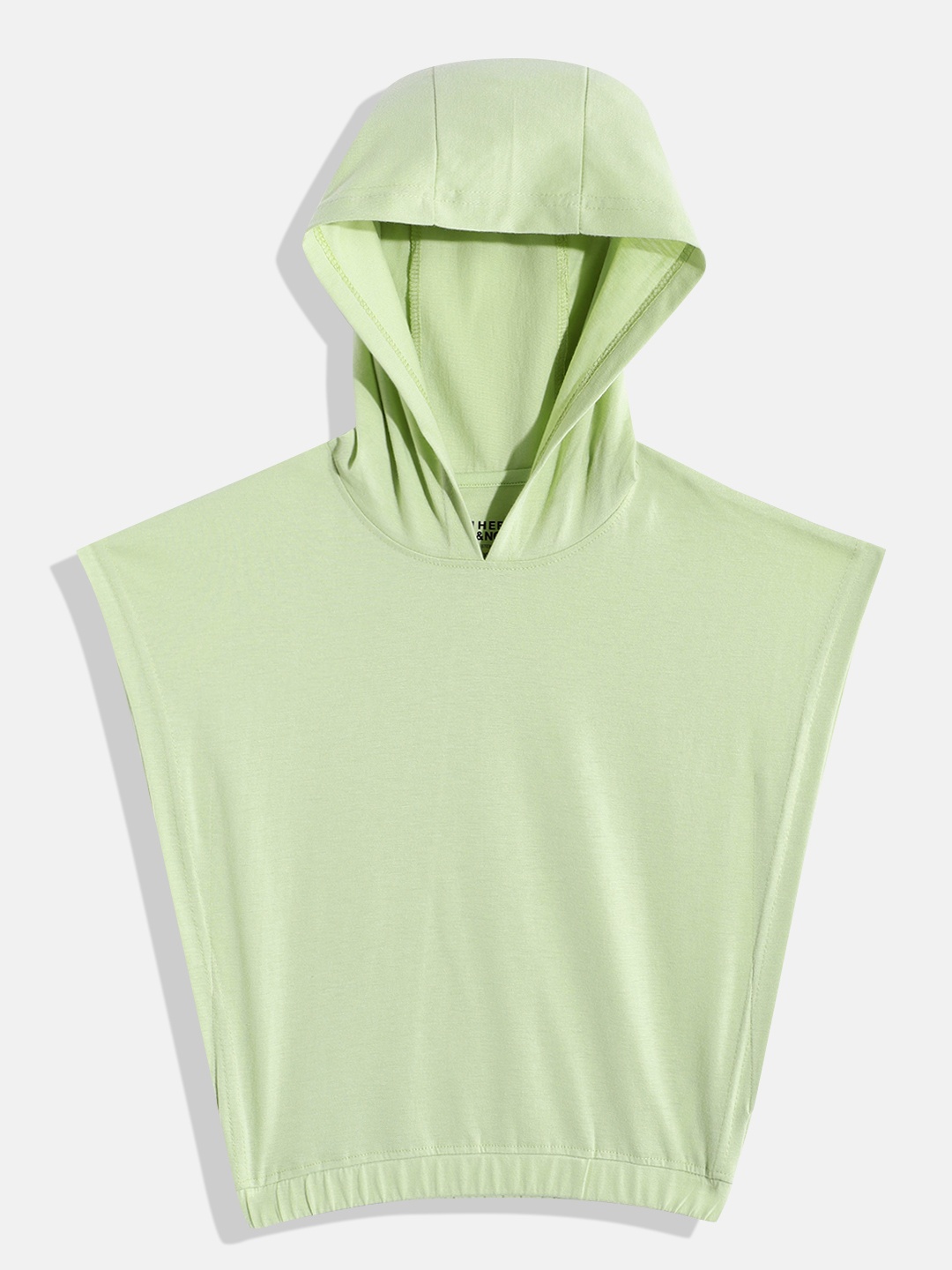 

HERE&NOW Hooded Solid Top, Sea green