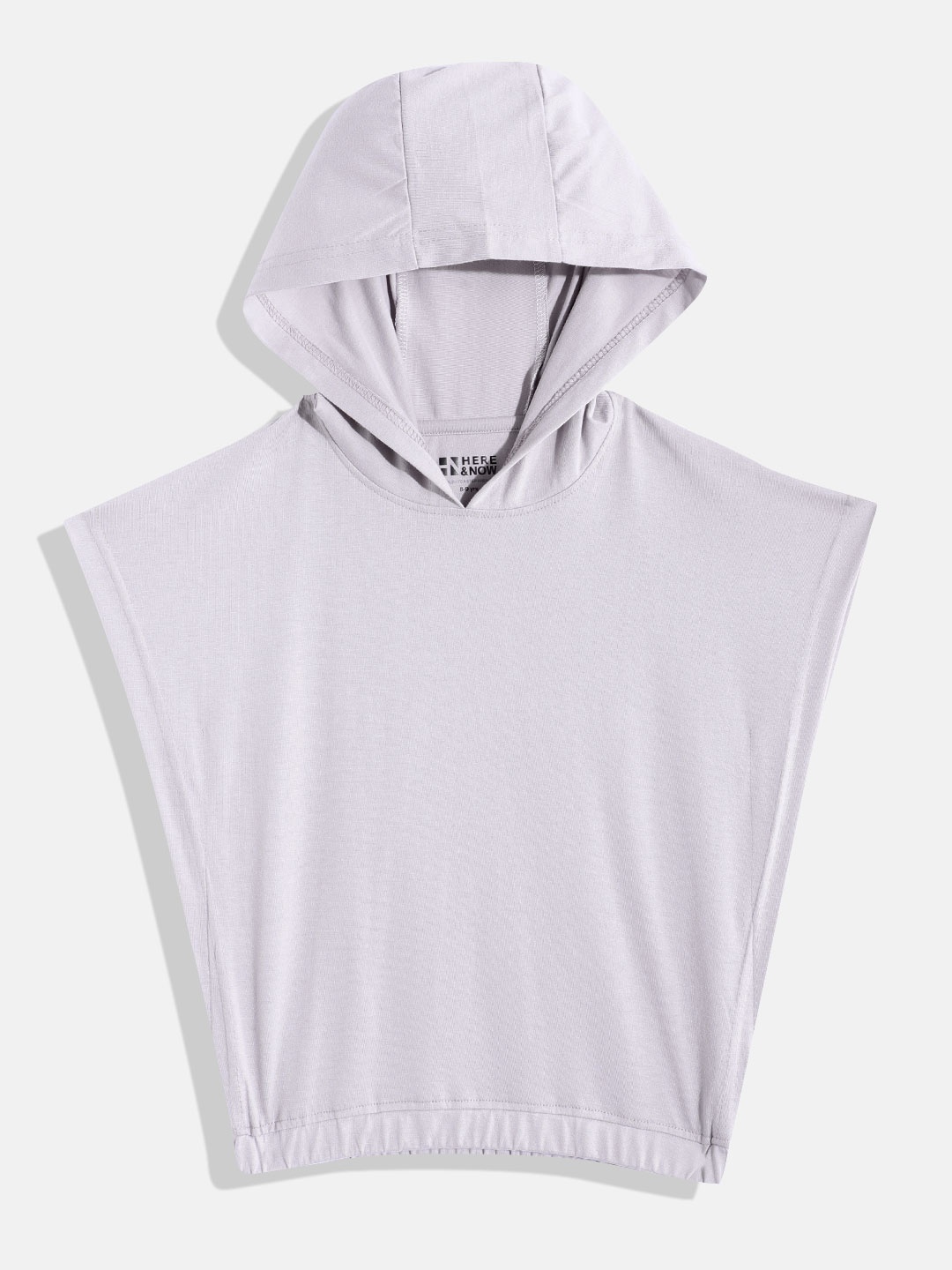 

HERE&NOW Hooded Solid Top, Lavender