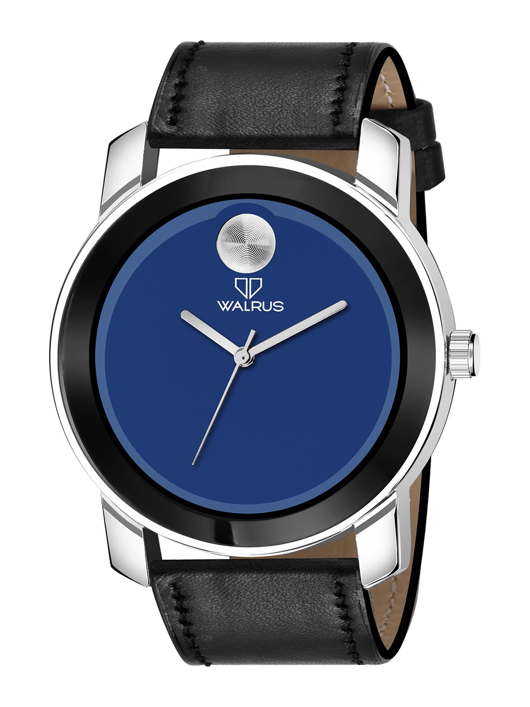 

Walrus Women Brass Dial & Black Straps Analogue Watch WWTM-MON-II-030207, Blue