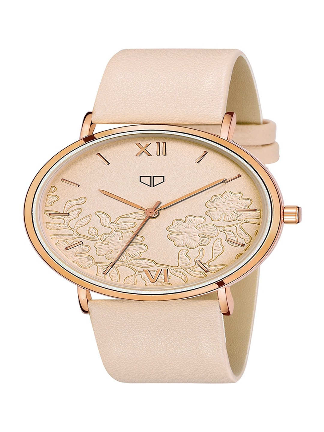 

Walrus Women Printed Brass Dial & Straps Analogue Watch WWTW-VENICE-VI-121217, Pink