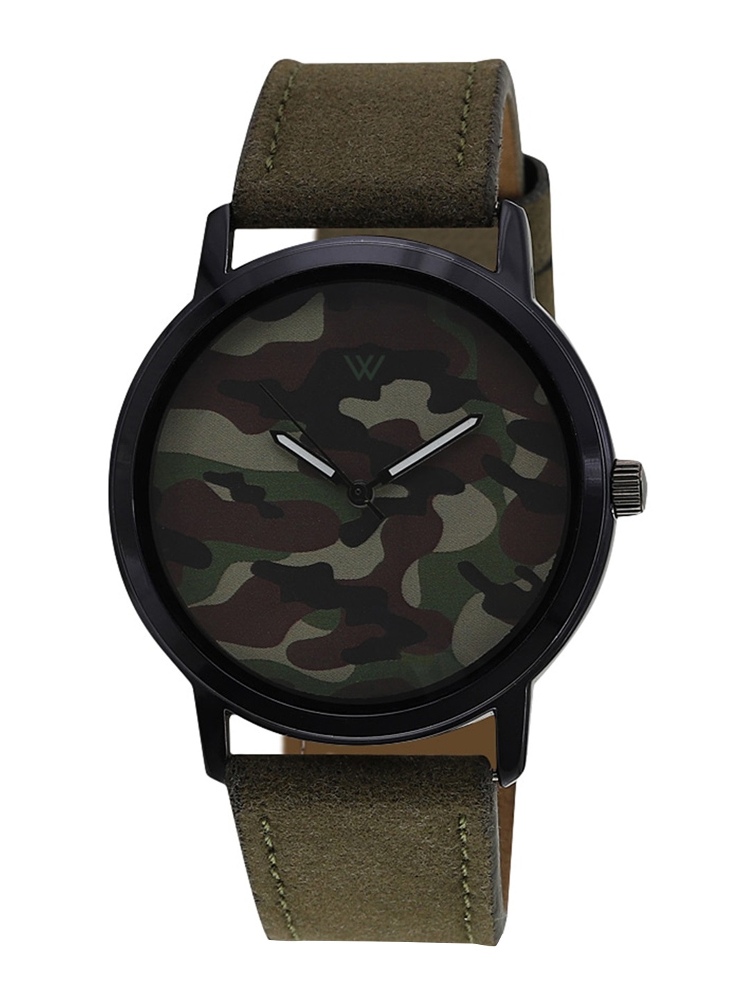 

Walrus Men Brass Camouflage Printed Dial & Brown Straps Analogue Watch WWTM-GRA-43, Olive