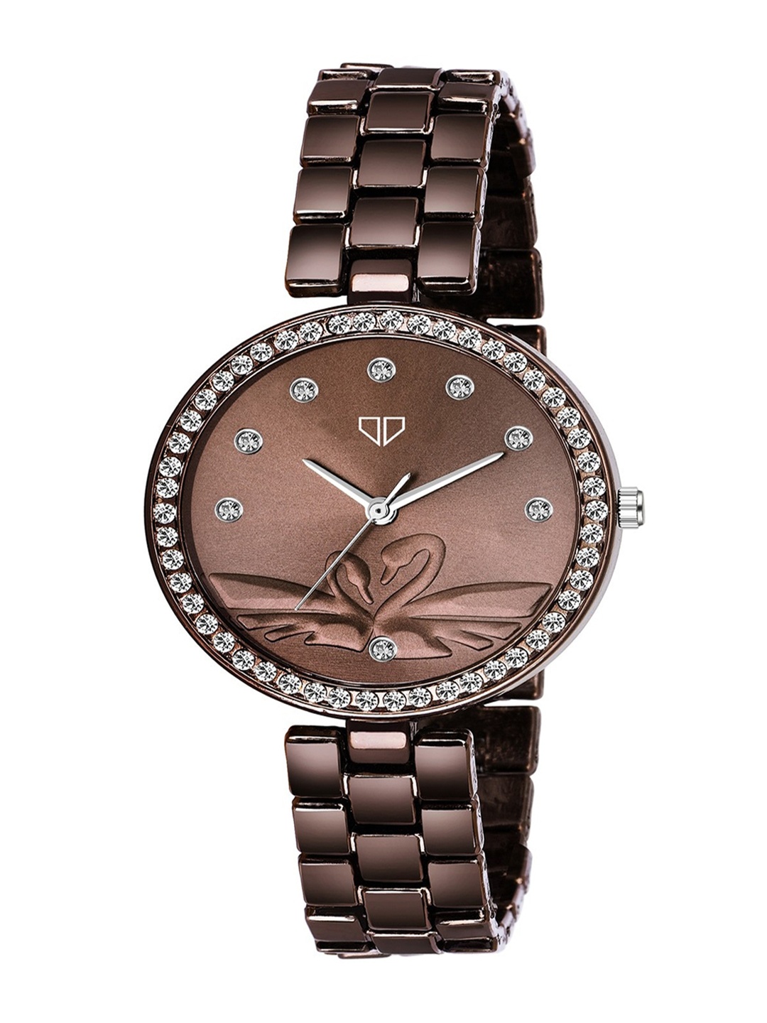 

Walrus Women Brass Embellished Dial Bracelet Style Analogue Watch WWTW-VCT-III-090909, Brown
