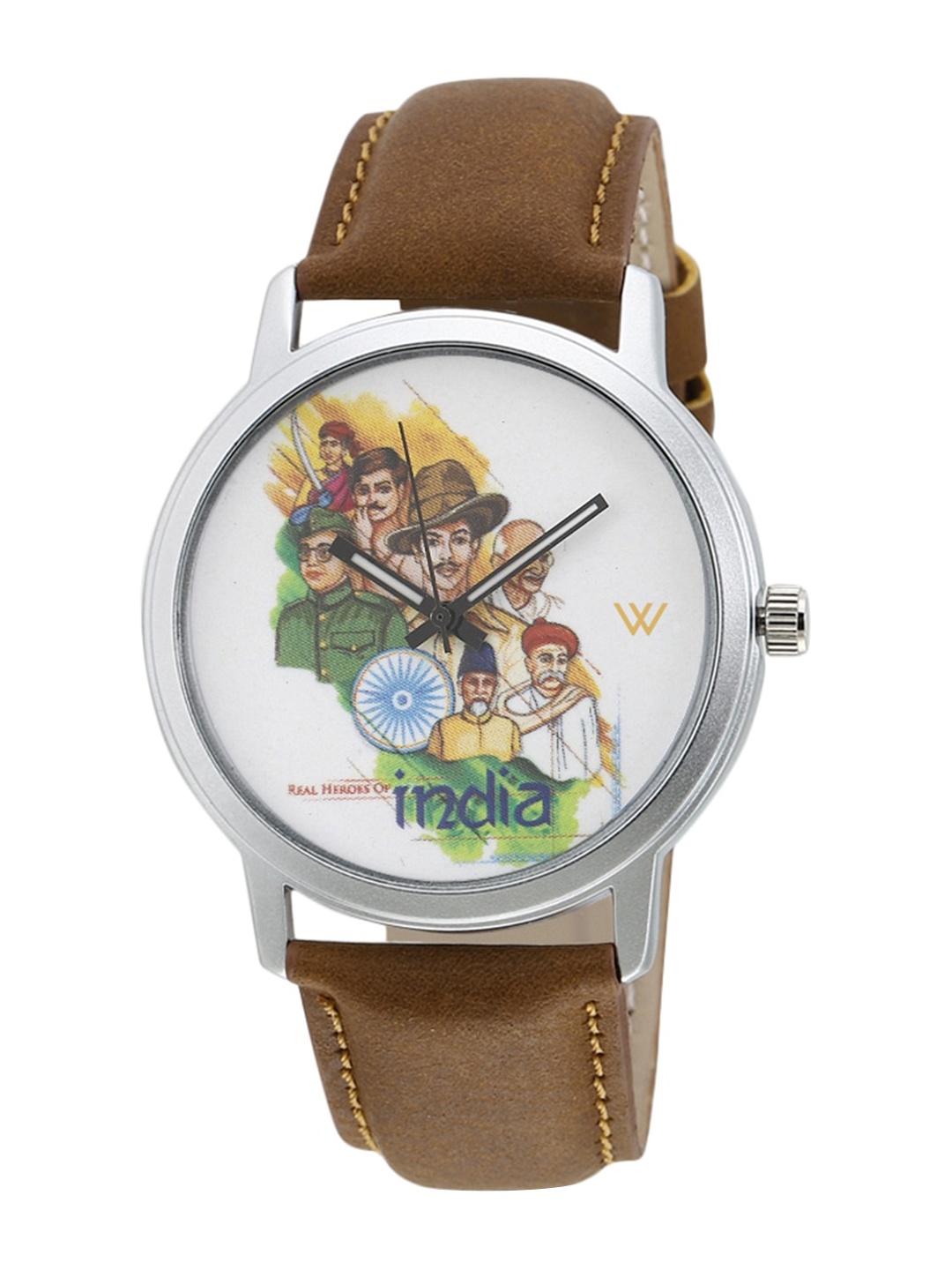

Walrus Men Brass Printed Dial & Straps Analogue Watch WWTM-GRA-07, White
