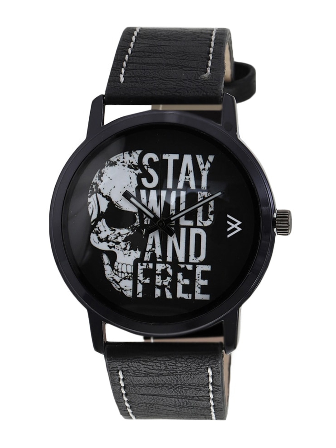 

Walrus Men Brass Printed Dial & Black Straps Analogue Watch