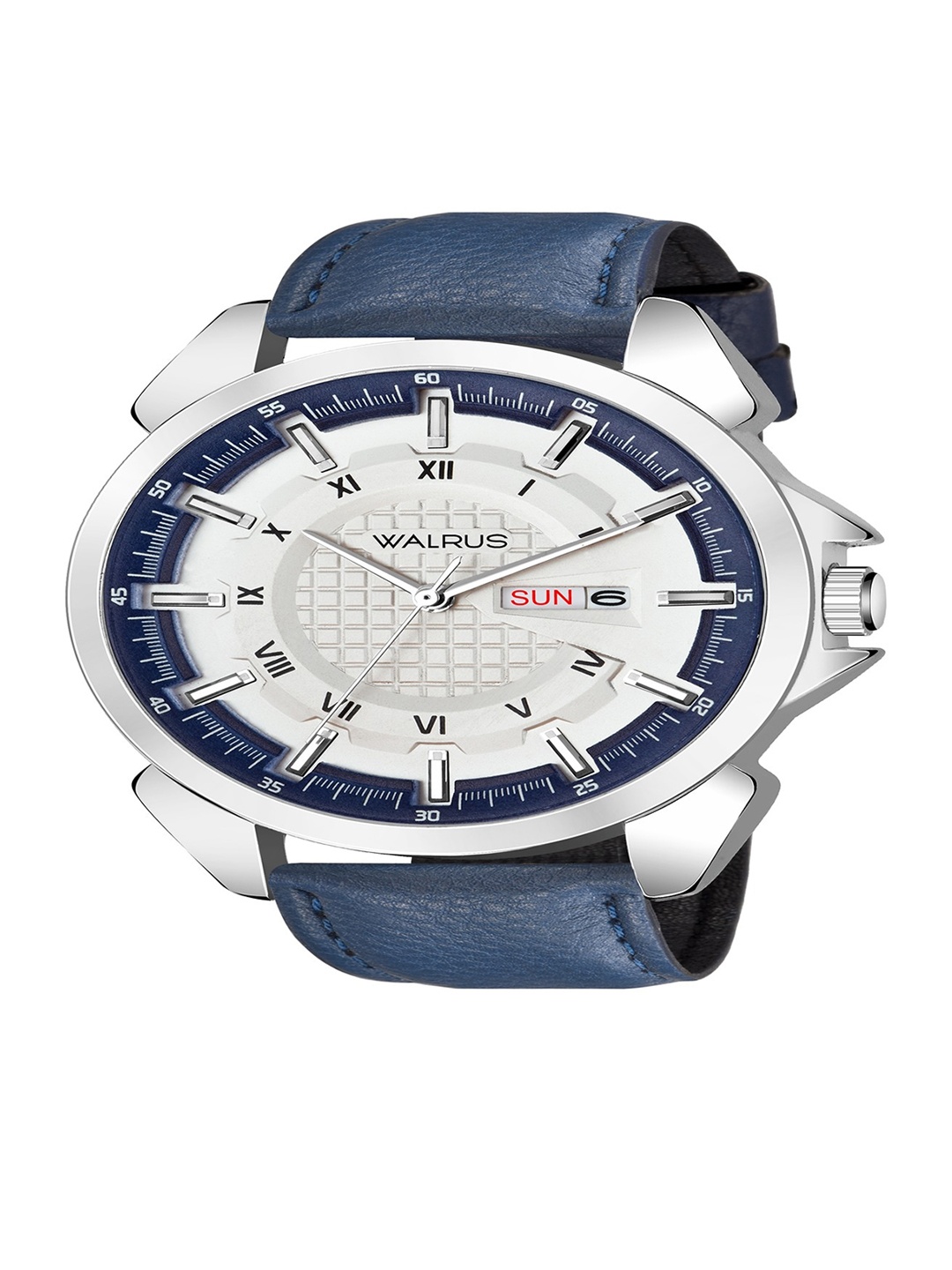 

Walrus Brass Dial Straps Water Resistant Analogue Watch WWTM-INVC-XXXII-030307, Blue