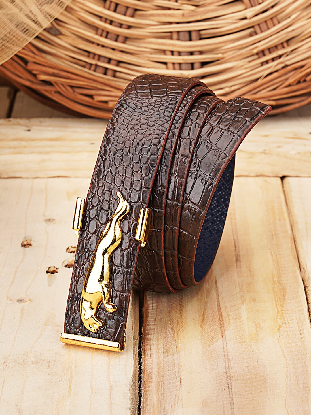 

Kastner Men Textured Belt, Brown