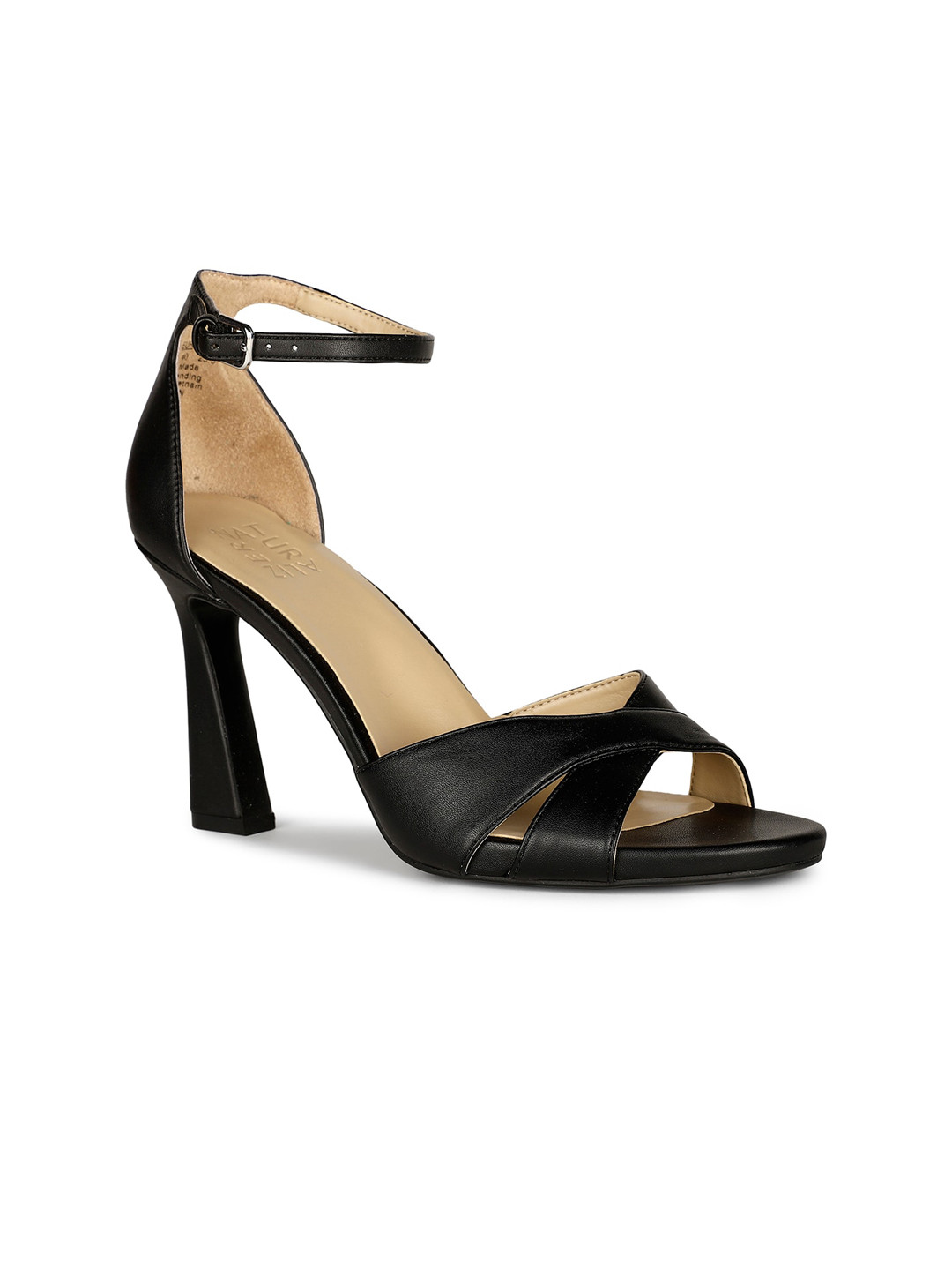 

Naturalizer Textured Leather Slim Heels, Black