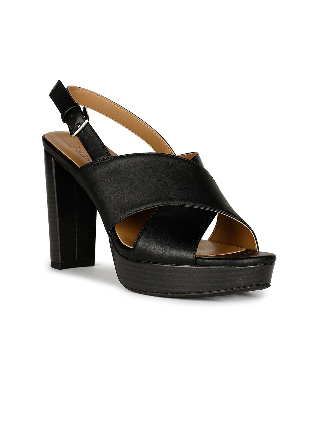 

Naturalizer Textured Leather Platform Heels, Black